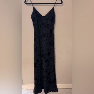 Rimini Strapless Black Floral Dress